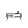 Hanah Home Ionis Mesa de Centro Roble y Blanco